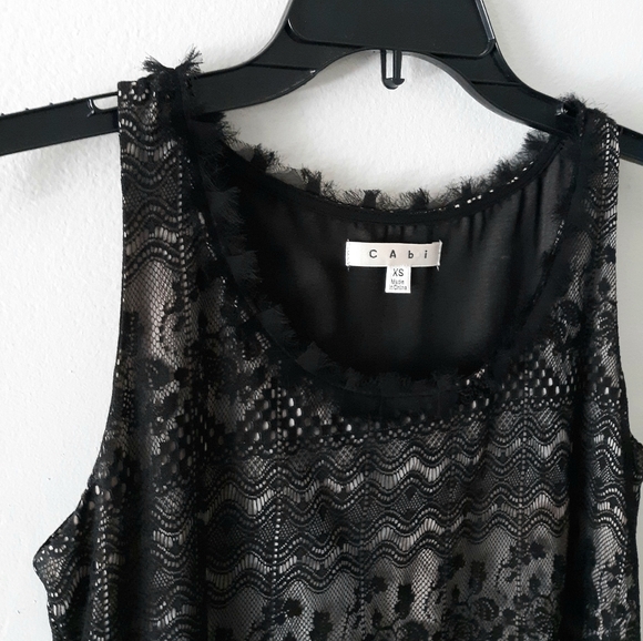 CAbi Anthropologie Lace Trim Top - Picture 3 of 6